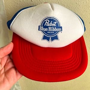 pabst blue ribbon pbr snap back hat